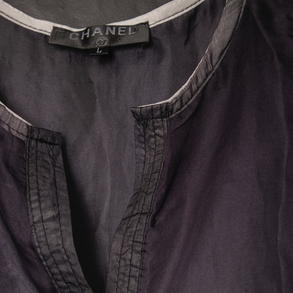 Sheer Ombre Tank Top Blouse - Picture 4 of 6